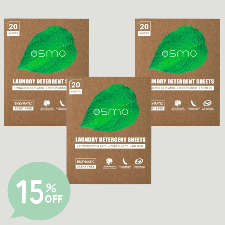 3x Osmo Laundry Detergent Sheets